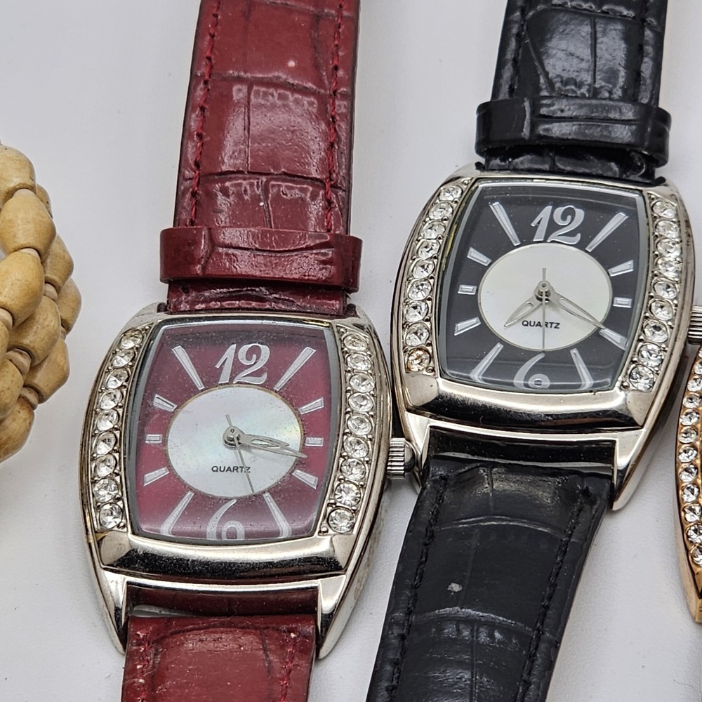 Avon Lot of 10 Various Women's Fashion Watches Stainless Steel Backs - Picture 4 of 8